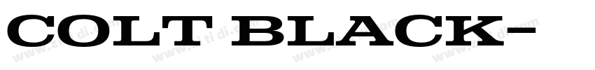 Colt Black字体转换